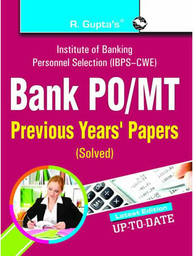 RGupta Ramesh IBPS-CWE: PO/MT Bank Exam Previous Years' Papers (Solved) English Medium